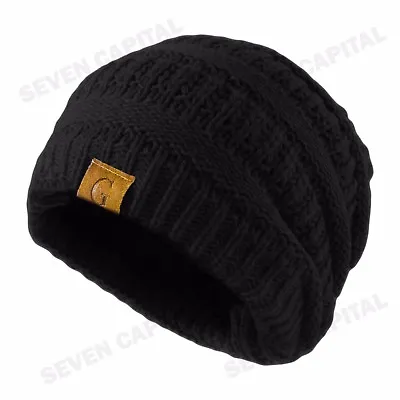 Bubble Knit Slouchy Baggy Beanie Oversize Winter Hat Ski Slouchy Cap Women Men • $7.99