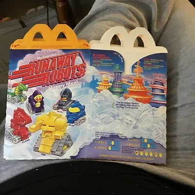 Vintage 1987 McDonald's Happy Meal Box “Runaway Robots” • $10