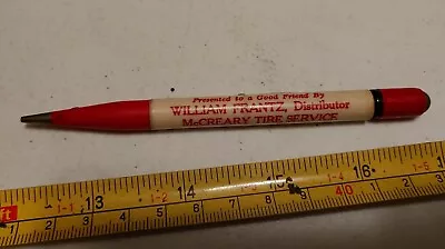 Vtg William Frantz McCreary Tire Minersville PA Advertising Mechanical Pencil • $12.50