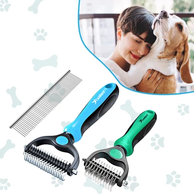 £7.19 • Buy  Professional Pet Dog Cat Comb Brush Dematting Undercoat Grooming Comb Rake Tool