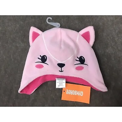 NWT New Gymboree Hat Pink Cat Kitten Fleece Size 6 - 12 Months • $16.98