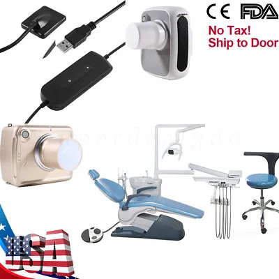 Dental Unit Chair Hard Leather+Stool/ Xray Digital Machine /X-Ray Sensor OR • $699