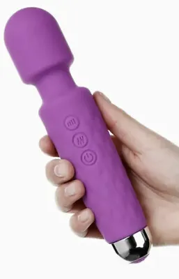 Magic Wand Massager Vibrating Full Body Massager USB Rechargeable Waterproof UK • £8.99