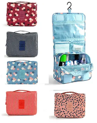 Toiletry Makeup Bag Multi-function Folded Wash Travel Carry Large Hanging Zipper • £5.99