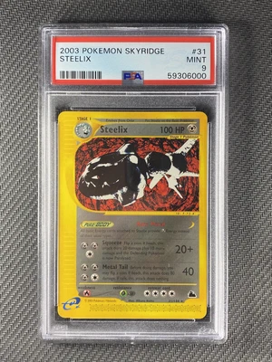 $31 • Buy Pokemon Card PSA 9 Mint Steelix Skyridge 2003 Non Holo 31/144