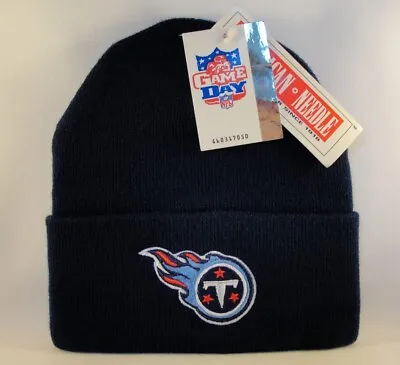 Tennessee Titans NFL Vintage Cuffed Knit Hat American Needle Navy • $15.98