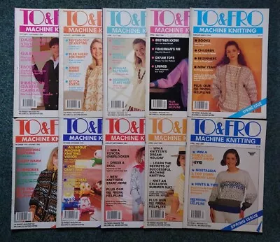 Vintage Bundle 10x To & Fro Machine Knitting Magazine From 1993 & 1994. • £1.99