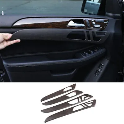 Brown Wood Grain Interior Door Panel Cover Trim 4PCS For Benz ML GL 2012-2016 • $127.75