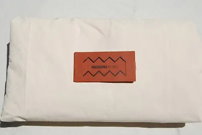 Sold Out Missoni Jo Zig Zag 1 Queen Fitted Sheet Taglia Ivory Cream Italy New • $299