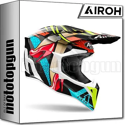 Airoh Helmet Cross Motorbike Wral35 Wraaap Lollipop Gloss Sz. M • $184.14