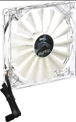 AeroCool Shark Fan White 14cm PC Fan With LEDs • $22