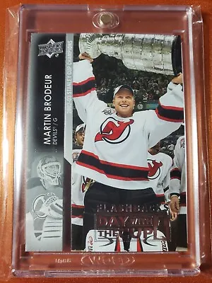 2021-22 Series 2 Flashback Martin Brodeur Day With The Cup DCF-1 White Jersey   • $130.85