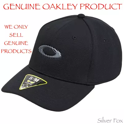 Oakley Static Icon Ff Black Mens Flexfit Flex Fit Cap Hat Brand New With Tags • $34.95