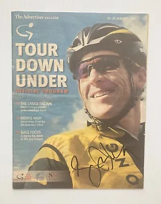 Lance Armstrong Tour De France Legend Signed Tour Down Under 2009 Newspaper Coa • £83.68