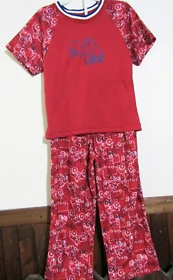 Wonder Kids Boys 5t Pajama Set Red Top/ Red Monster Truck Design Pants Nwt • $10