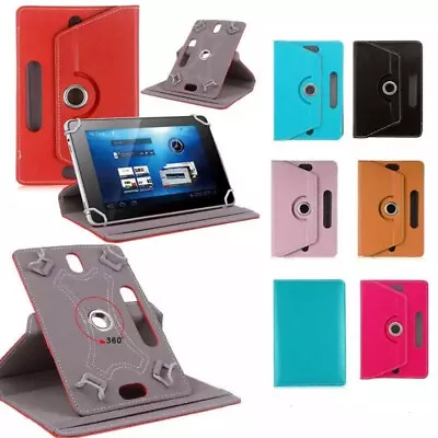 £5.99 • Buy Universal 360° Rotating Leather Smart Case Cover For All Tablet Tab 7 -10  Inch