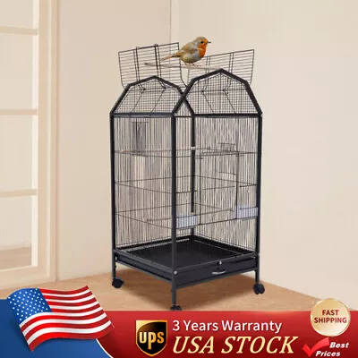Large Play Top Parrot Finch Cage Macaw Cockatoo Pet Supply With Stand Bird Cage • $73.84