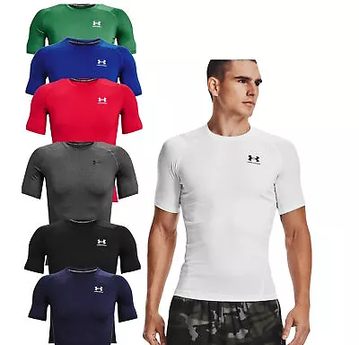 Under Armour Mens HeatGear Armour Compression Shirt Short Sleeve 1361518 - New • $24.95