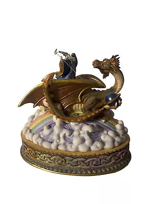 San Francisco Music Box Co. Marjorie Sarnat • Crystal Visions Dragons Music Box • $67.14