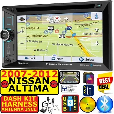 Fits Nissan Altima 2007-12 Navigation Bluetooth Cd/dvd Usb Aux Car Radio Stereo • $299.99