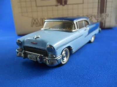 Minimarque 1955 Chevrolet Bel Air Sports Coupe 1/43 Diecast Blue • $315.71