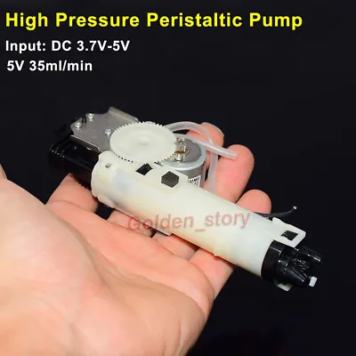 DC3.7V-5V Mini High Pressure Air Piston Jet Pump Cleaning Peristaltic Water Pump • £6.86