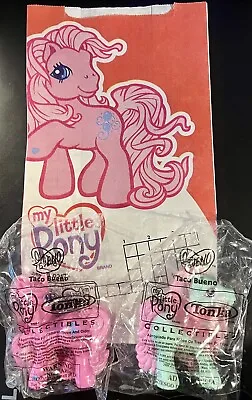 NEW My Little Pony G3 2006 Taco Bueno Promo PINKIE PIE & MINTY *Last Set W/Bag* • $20