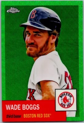 2022 Topps Chrome Platinum Anniversary #23 Wade Boggs Green Wave /99 L71 • $17.95