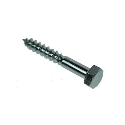 Hex Head Coach Screws Wood Bolts Zinc Plated M6 M8 M10 M12 Timber Fixing Hexagon • £2.67