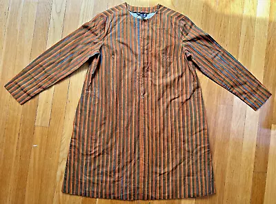 Vtg 1960s Marimekko MINI DRESS Mcm Striped Tunic Retro Shirt Top Cotton Finland • $379.99