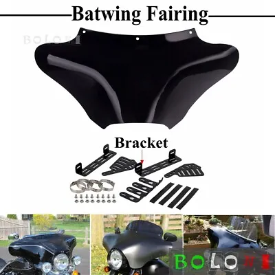 For Kawasaki Vulcan 750 800 900 1500 1600 1700 2000 Batwing Fairing & Mount Kit • $254.99