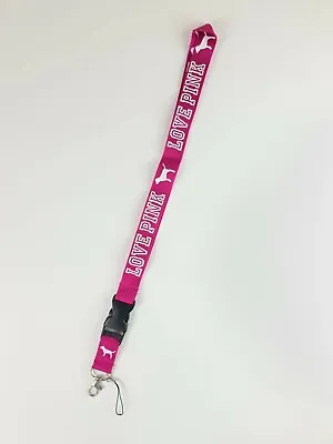 $3.99 • Buy 🔥NEW🔥 Love Pink Lanyar Victoria's Secret Lanyard Keychain Colors FREE SHIP