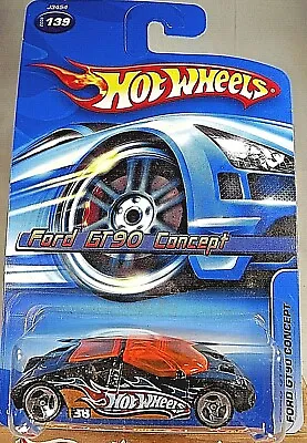 2006 Hot Wheels Mainline/Collector #139 FORD GT90 CONCEPT Black W/Chrome 3 Spoke • $7.25