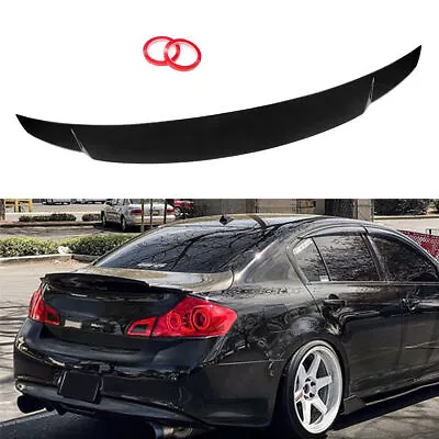 Gloss Black Duckbill Trunk Spoiler Wing For 07-15 Infiniti G35/g37/g25/q40 4dr • $103.21