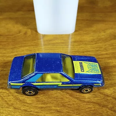 Hot Wheels Vintage Turbo Mustang Metalflake Blue HO Hot Ones Gold Hong Kong 1984 • $122.47