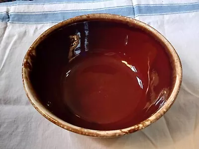 Vintage McCoy Pottery Brown Drip 8” Mixing Bowl 7028 • $26