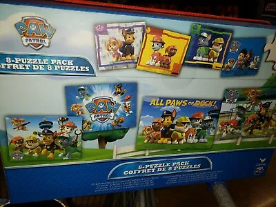 Paw Patrol 8-Pack Of Puzzles In Storage Tub For Families And Kids Ages 4 And Up • $31.50