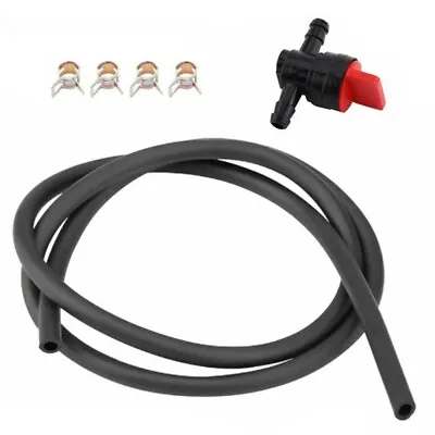 For Hayter Harrier 41 48 56 Engine Fuel Pipe Hose Fuel Line + Clamps Replacement • £4.91