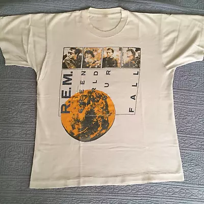 Vintage REM GREEN WORLD Tour T-Shirt Cotton Tee All Size S To 2345XL AC2020 • $22.49