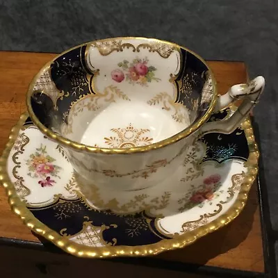 C1900 Coalport Batwing Y2665 Pattern Cup & Saucer  • £16