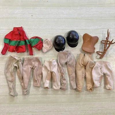 Vintage Barbie Doll Horse Riding Clothing Lot Accessories Jockey Dressage Toy • $35