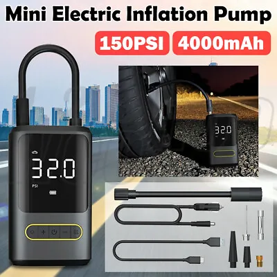 $31.99 • Buy Portable Rechargeable Car Tire Air Inflator Tyre Electric Pump Cordless With USB