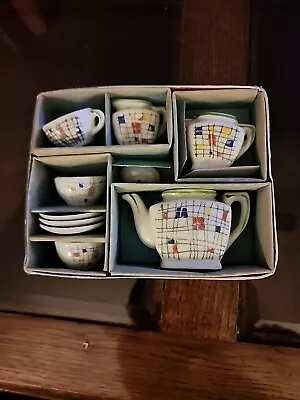 Vintage Childrens Toy Tea Set With Box Porcelain Made In Japan Miniature • $24.99