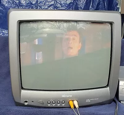 Memorex MT-1134 Color CRT TV Composite RF W/Original Remote & Manual. WORKS  • $68