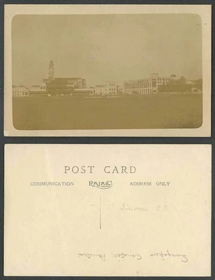 £17.99 • Buy Singapore CRICKET CLUB Clock Tower Pavilion Old Real Photo Postcard Sport Sports