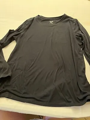 Womens Long Sleeve Black Crew Neck TShirt Mossimo Size XXL Target • $5.99