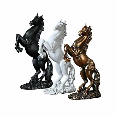 Horse Statue Art Home Deco Animal Sculpture Resin Craft Figurine Ornament Statue • £29.99