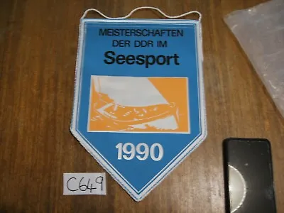 East German DDR GDR GST Seesport Maritime Pennant Flag Wimpel Cold War Communist • £10