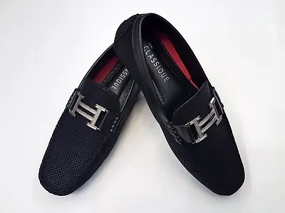 Men's New Slip On Casual Boat Deck Moccasin Designer Loafers Driving Shoes Size • £23.99