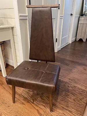 Pearl Wick Gentleman’s Butler Valet Dressing Chair Vintage Mid Century Modern • $60